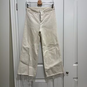 H&M Women’s White High Rise Culotte Jeans